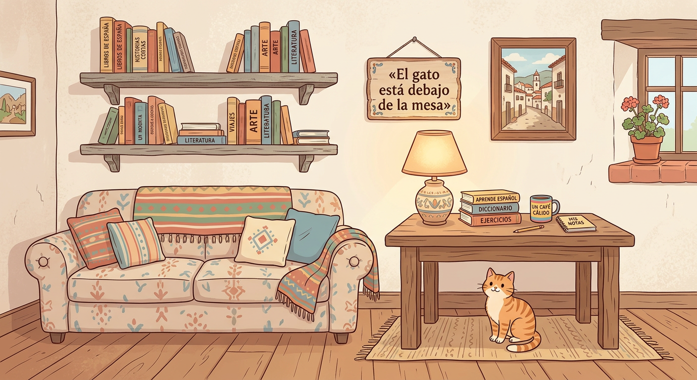 ¿Dónde está el gato?