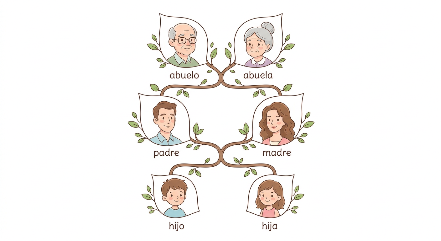 Mi familia: padre, madre, hijos