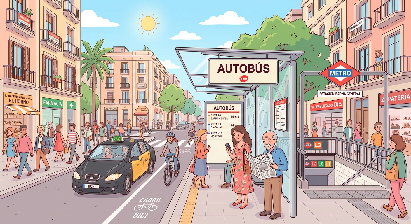 El metro y el autobús