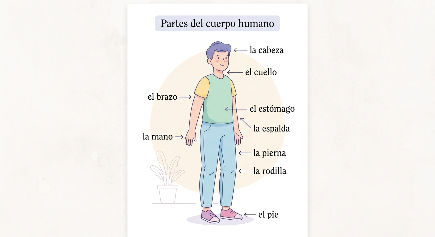 Las partes del cuerpo