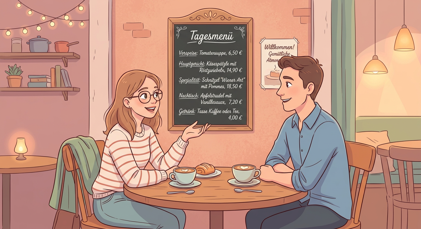 Wir waren im Café