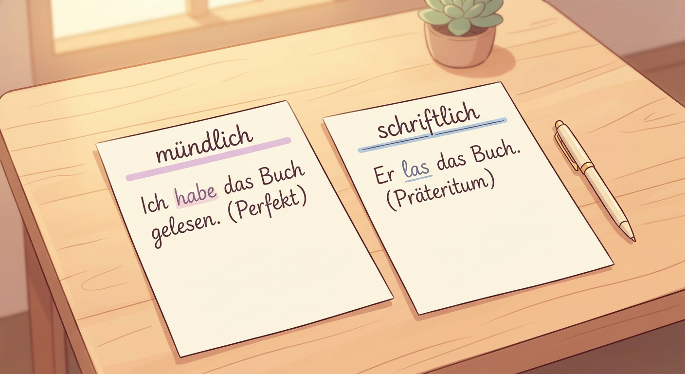 mündlich oder schriftlich?