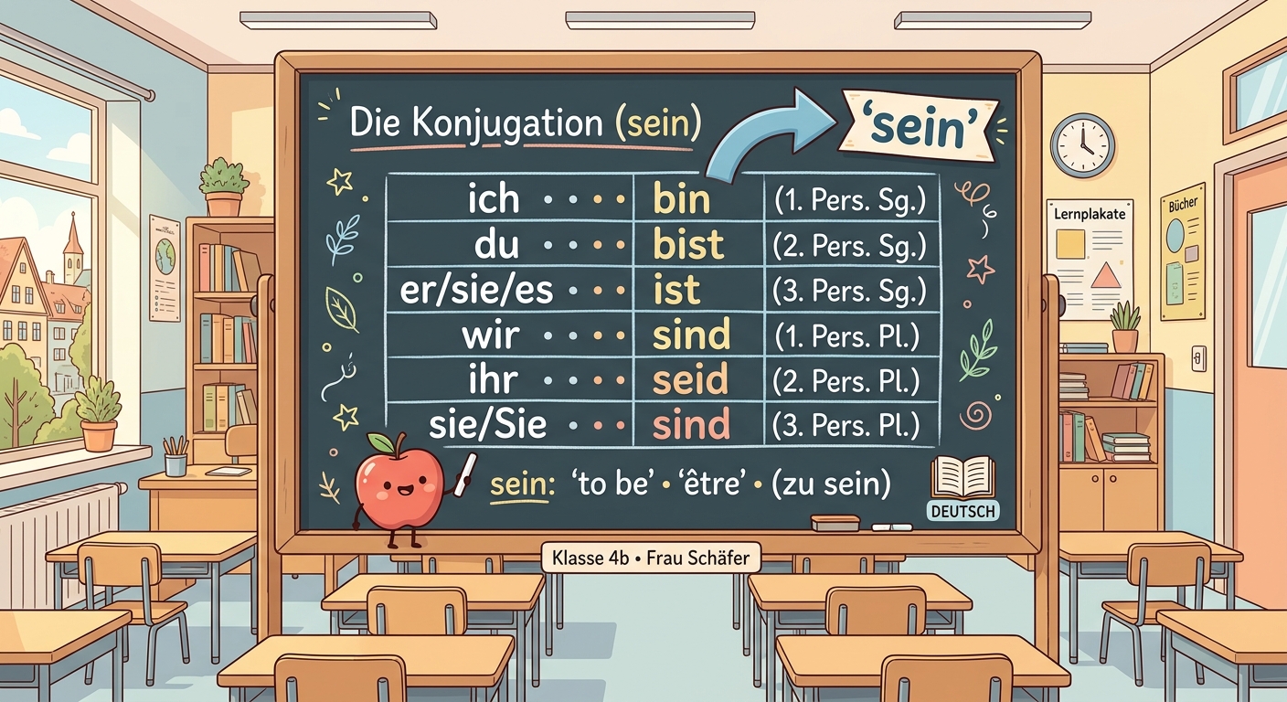 ich bin, du bist, er ist