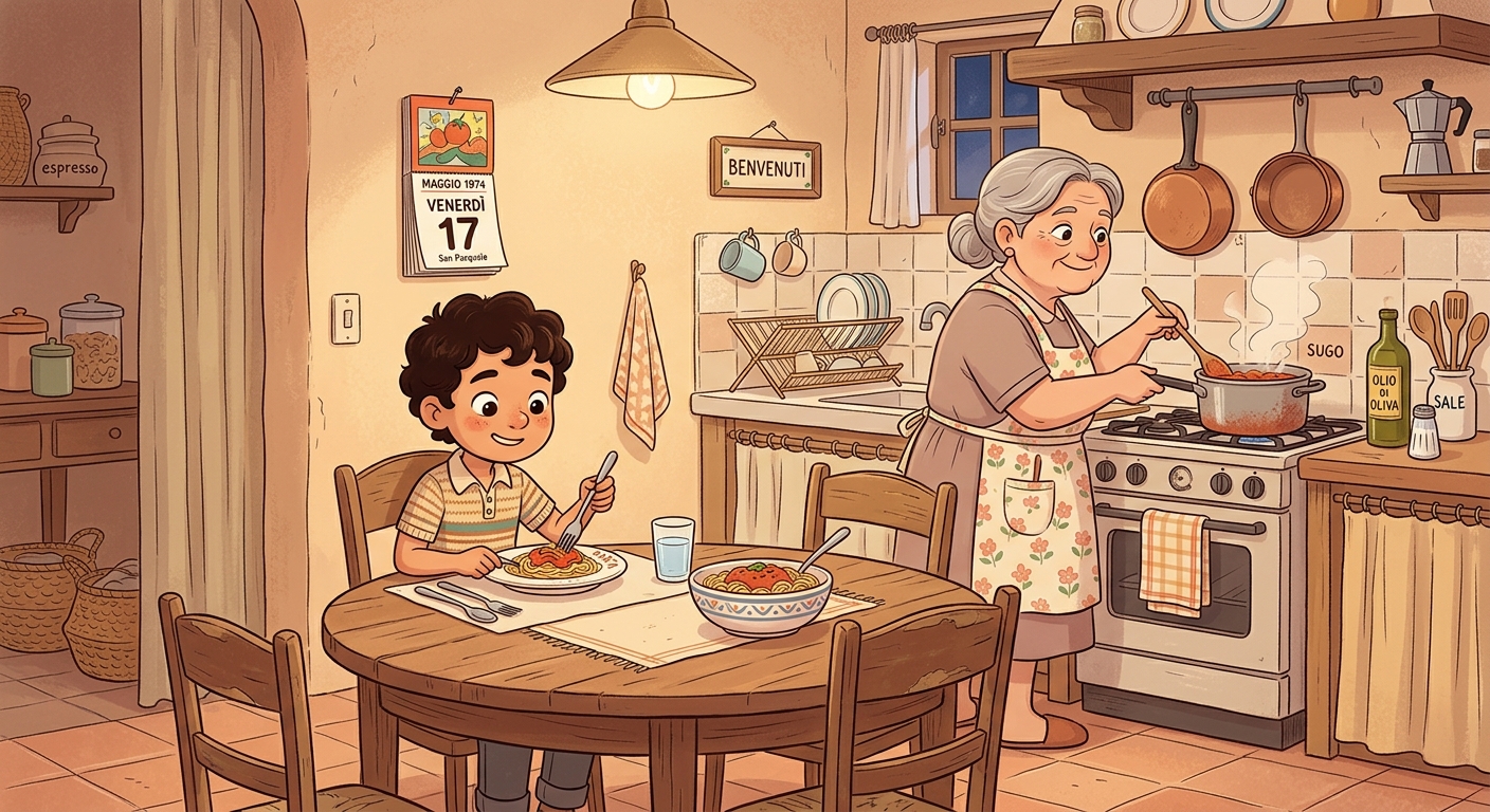 Da bambino mangiavo la pasta