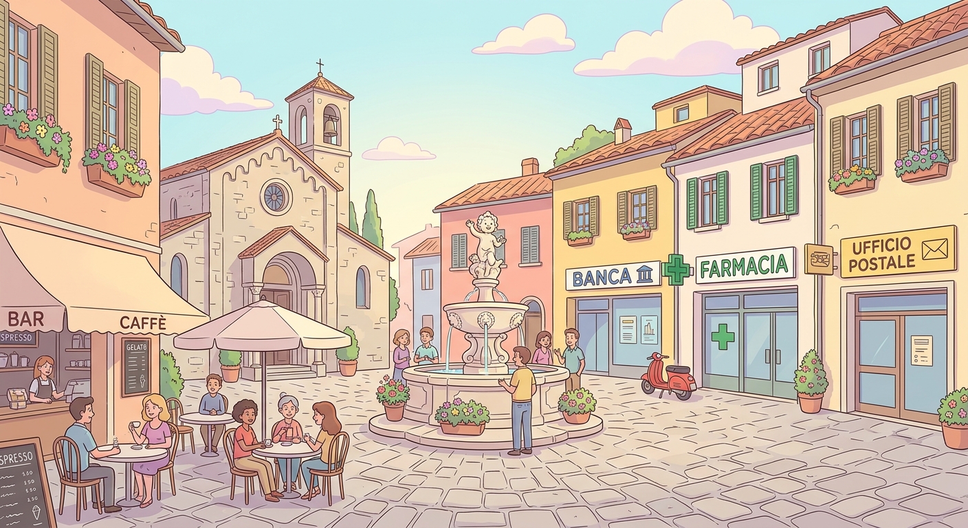 La piazza del centro