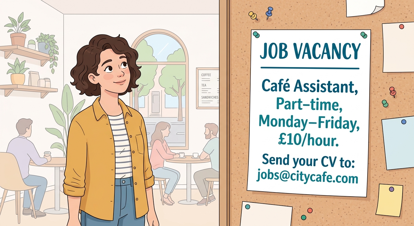 Apply for a café vacancy