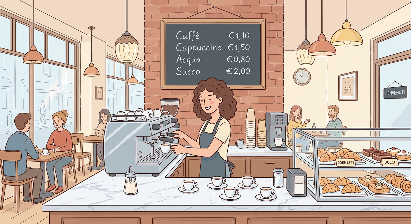 Un caffè al bar