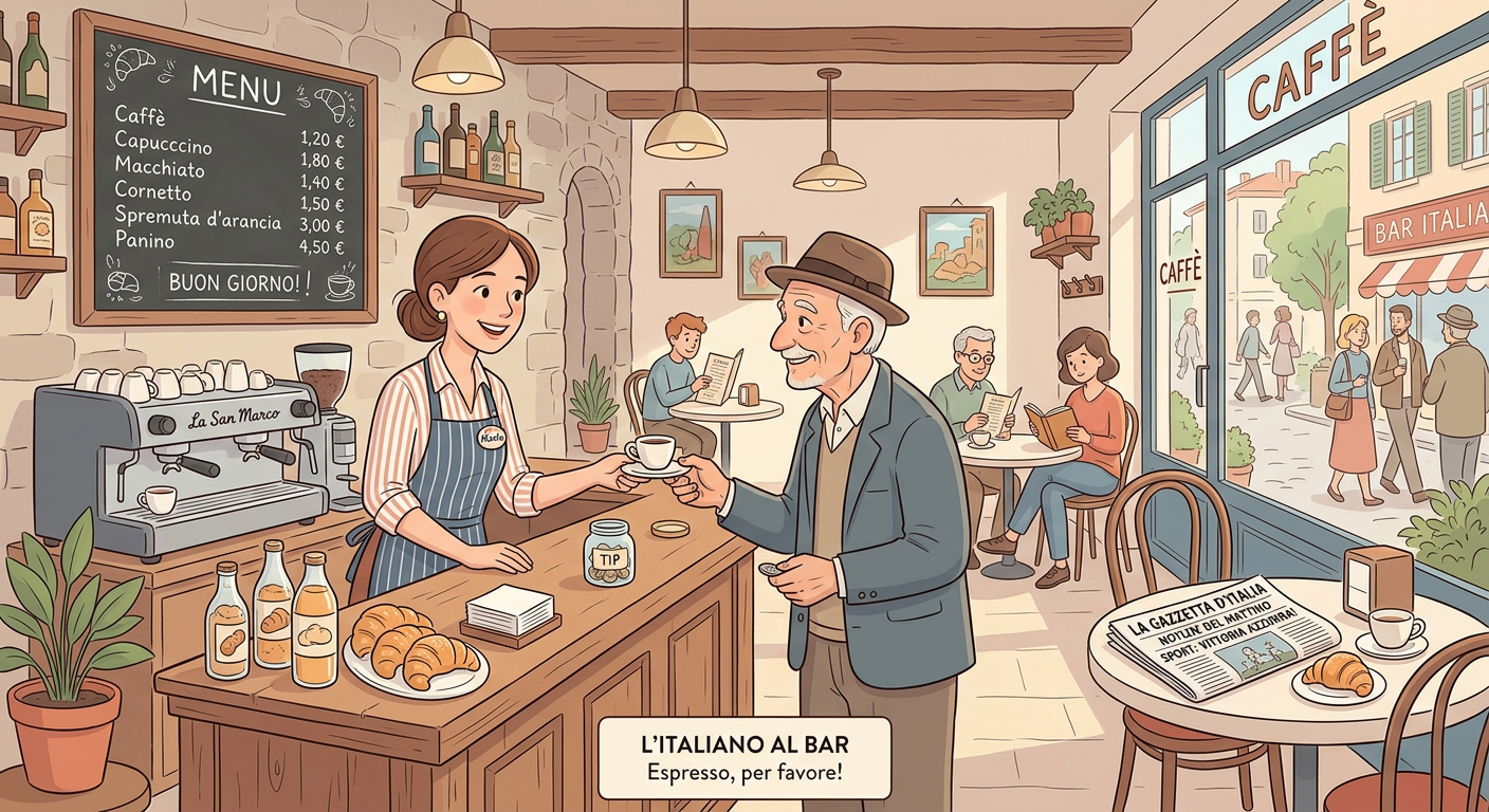 Stamattina al bar