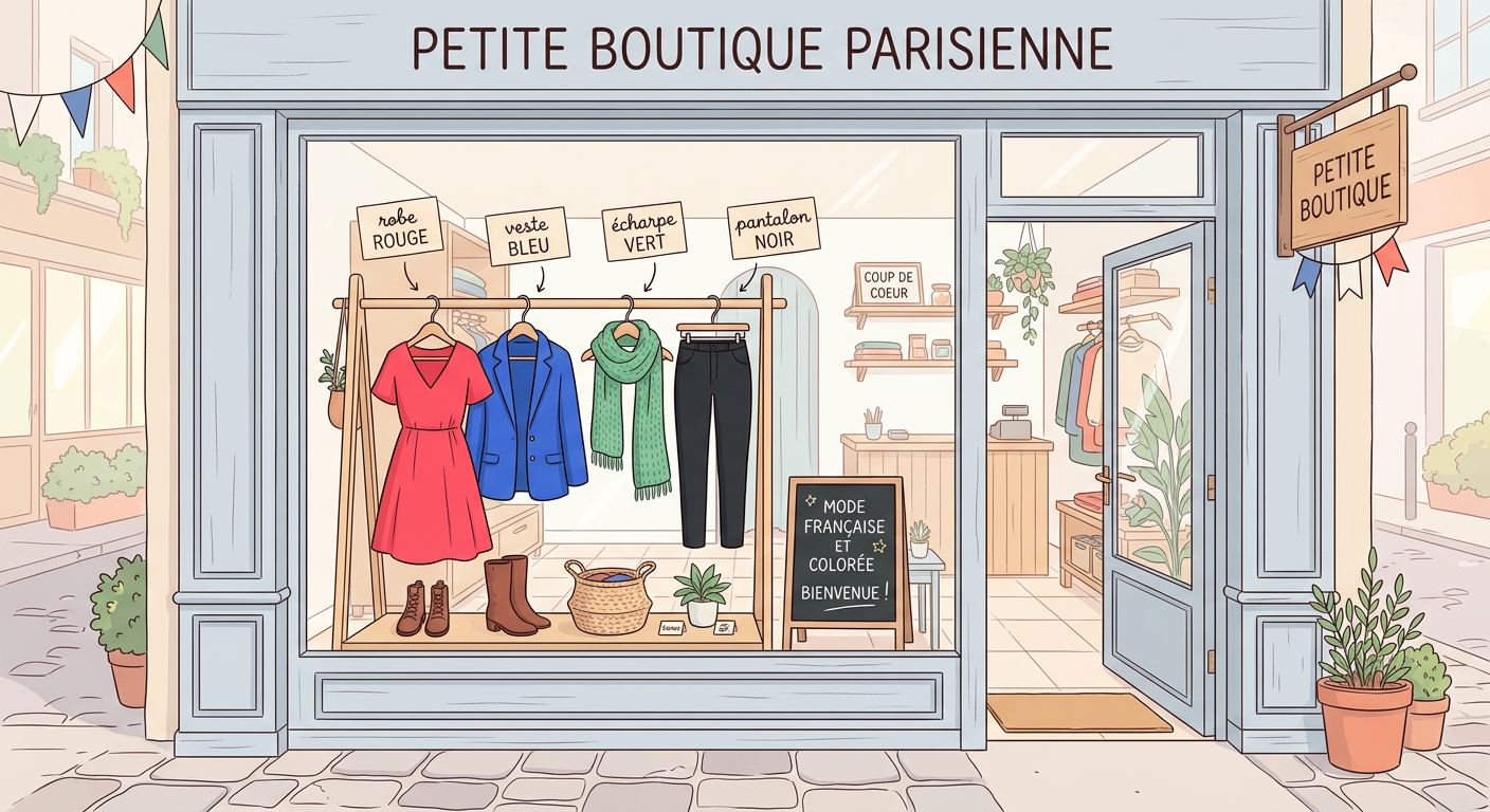 rouge, bleu, vert, noir