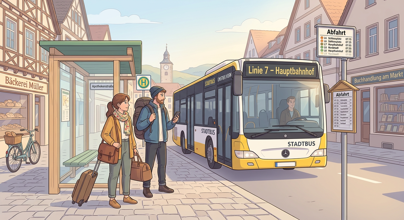Mit dem Bus fahren