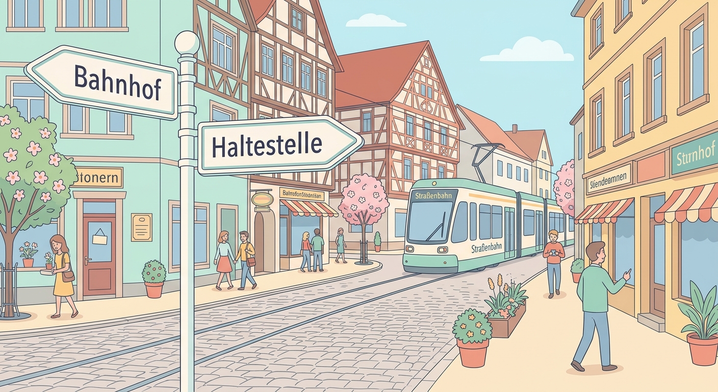 Zum Bahnhof — links!