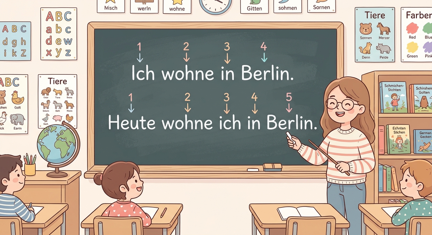 Ich wohne in Berlin.